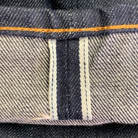 RAG & BONE Size 30 Navy Cotton Straight Selvedge Jeans
