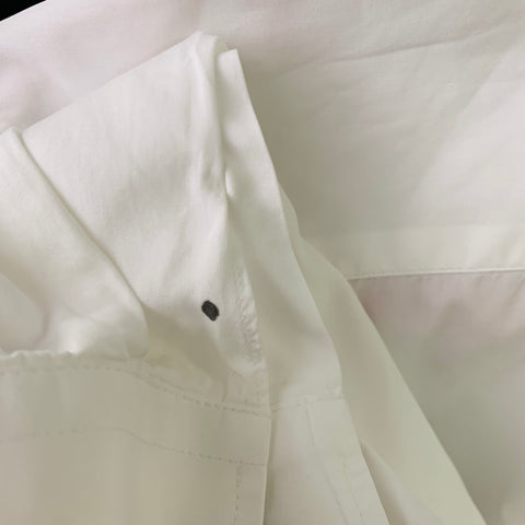 ARMANI COLLEZIONI Size L White Cotton French Cuff Long Sleeve Shirt