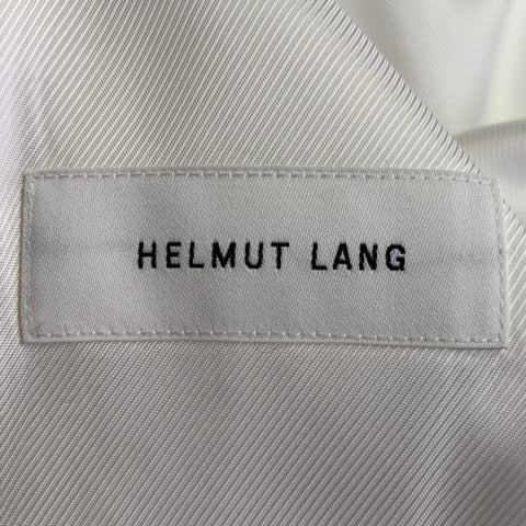 HELMUT LANG Size 0 Cream Viscose Cotton Woven Jacket Blazer