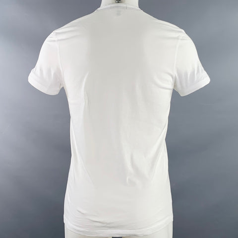 T-shirt PAUL SMITH taille M en coton blanc à col rond