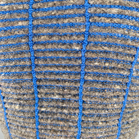 VERSUS by GIANNI VERSACE Size S Grey Blue Rib Knit Vest