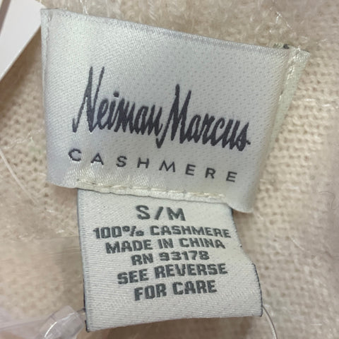 NEIMAN MARCUS Beige Pink Sequined Cashmere Scarf Shawl
