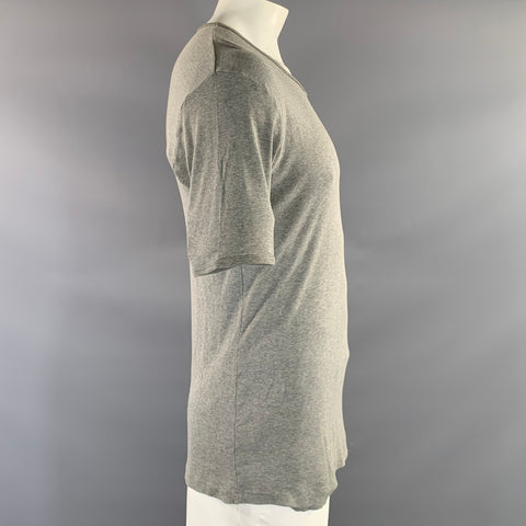 COMME des GARCONS SHIRT Size L Grey Heather Cotton Scoop Neck T Shirt
