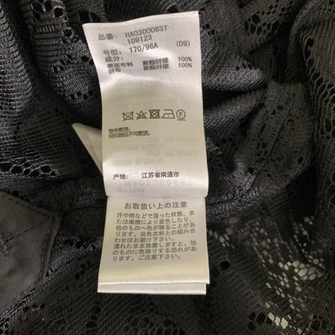 HARE Chest Size 42 Black Lace Polyester Notch Lapel Sport Coat