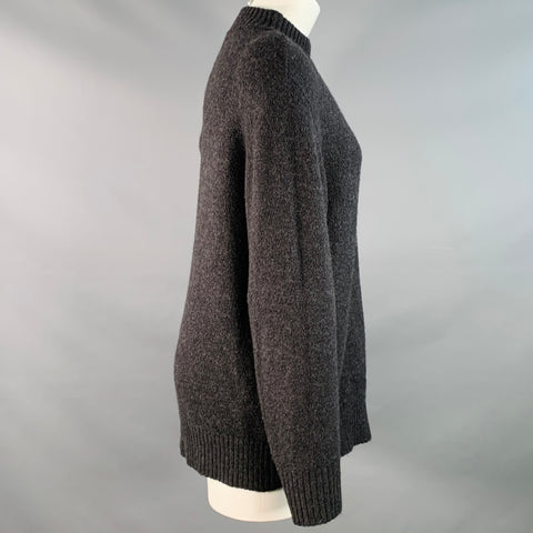 JENNI KAYNE Size XS Grey Cotton Blend Crew Neck Sweater