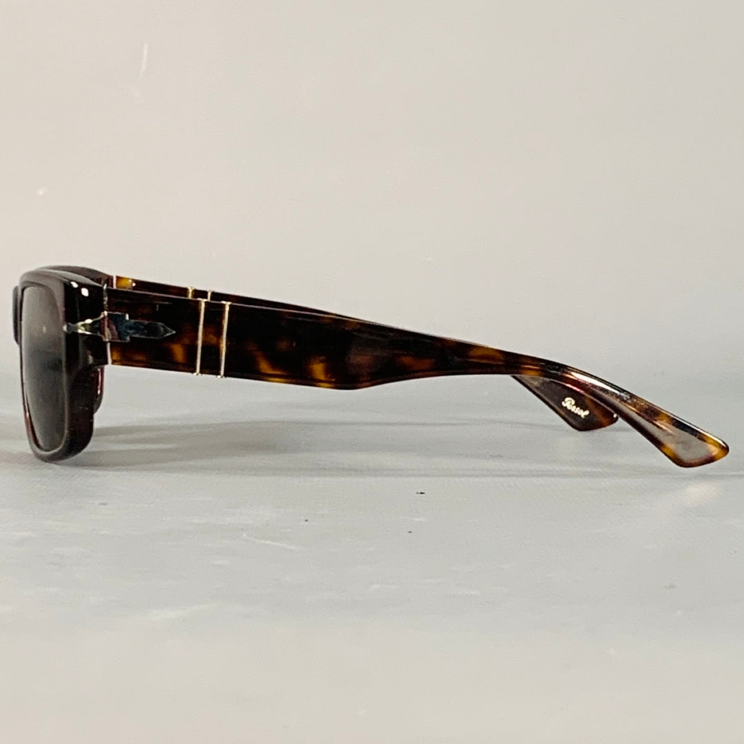 PERSOL Brown Tortoiseshell Acetate Polarized Sunglasses
