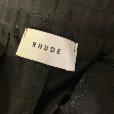 RHUDE Size S Black Red & Yellow Mixed Patterns Joggers Casual Pants