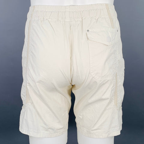 JOHN ELLIOTT Size XS White Beige Cotton Drawstring Shorts