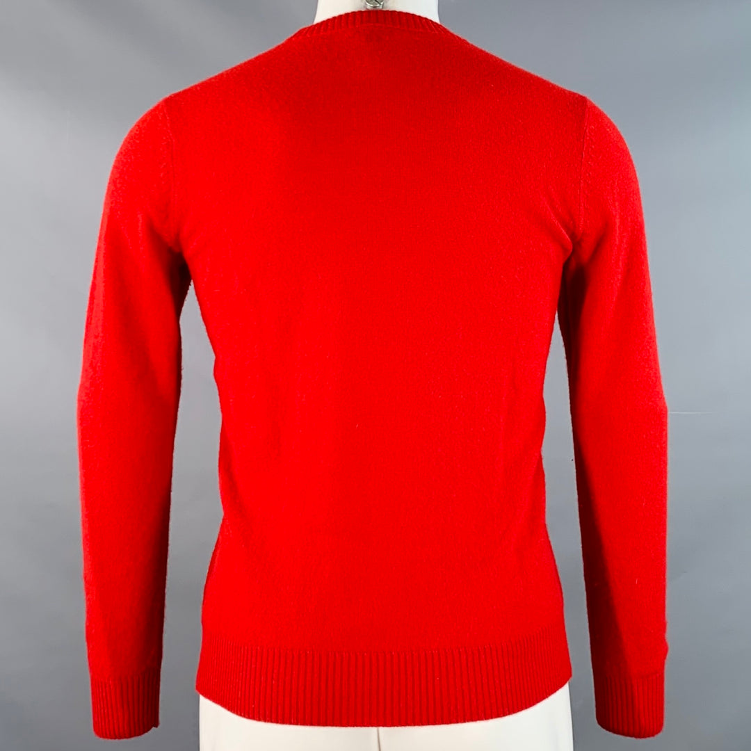 THEORY Size XS Red Cashmere Crew Neck Sweater