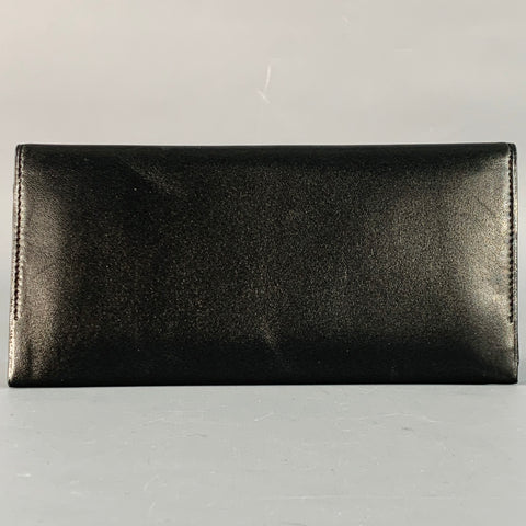 GIVENCHY Black Leather Checkbook Wallet