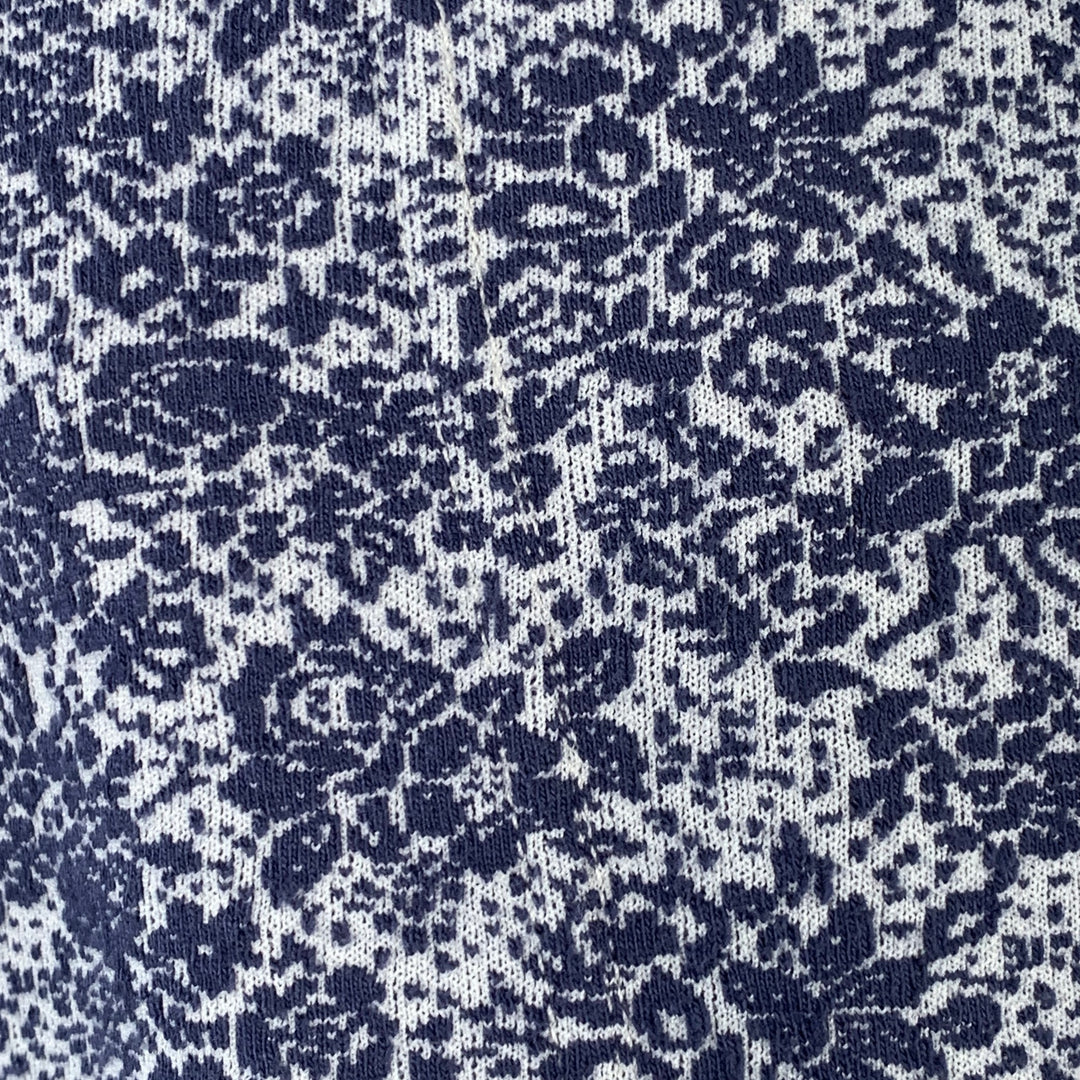 ENGINEERED GARMENTS Size XL Blue White Floral Textured Jacket