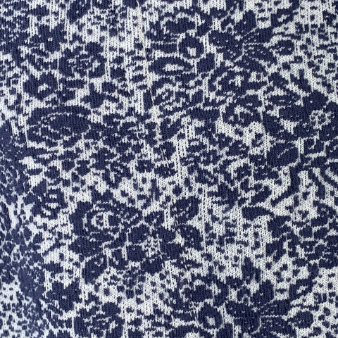 ENGINEERED GARMENTS Size XL Blue White Floral Textured Jacket