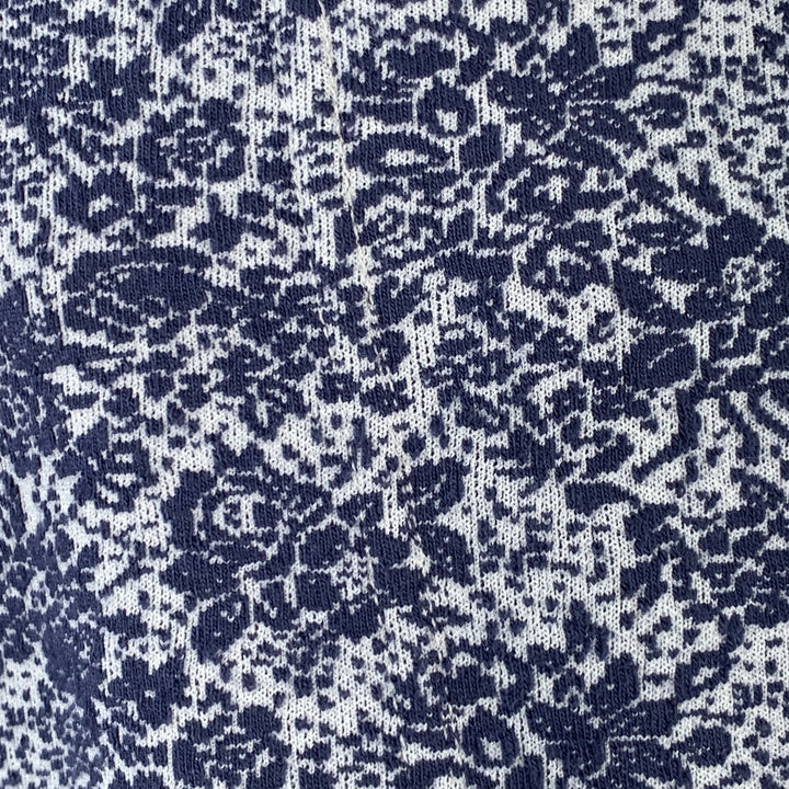 ENGINEERED GARMENTS Size XL Blue White Floral Textured Jacket