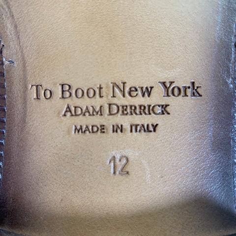 TO BOOT NY Size 12 Brown Chocolate Leather Dress Loafers