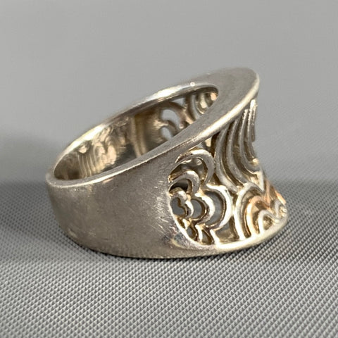 NO BRAND Silver Floral Sterling Ring