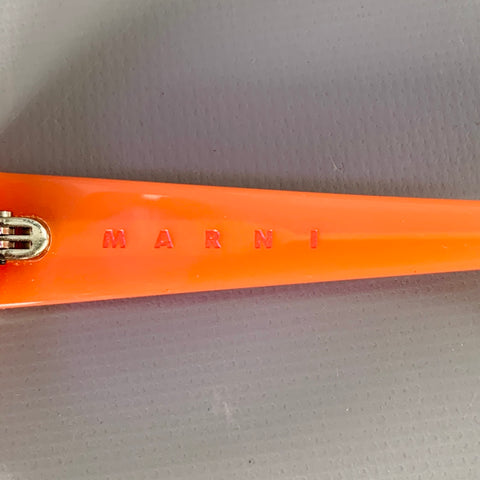 MARNI Cumulus Cloud Orange Acetate Sunglasses