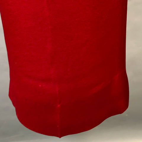 HAIDER ACKERMANN Taille S Pantalon décontracté droit en acétate de soie satiné rouge à braguette zippée