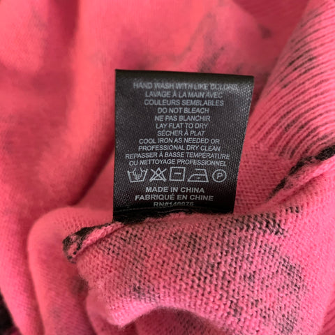 GENERATION LOVE Size XS Pink Black Wool Cashmere Dyed Sweater Womens