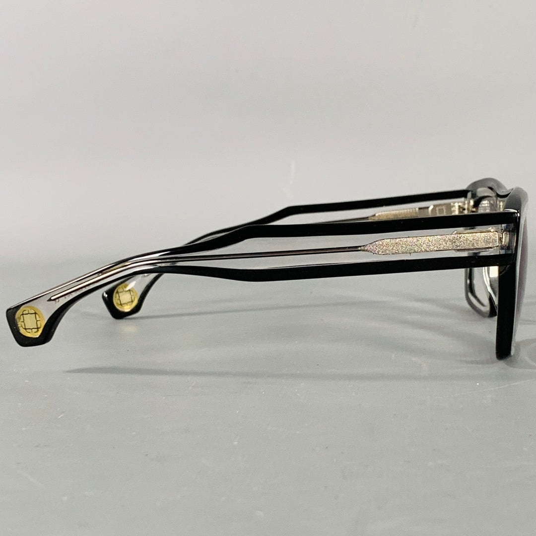 BLAKE KUWAHARA Transparent Black Acetate Sunglasses & Eyewear