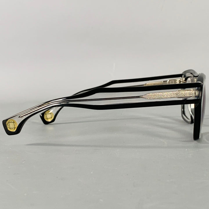 BLAKE KUWAHARA Transparent Black Acetate Sunglasses & Eyewear