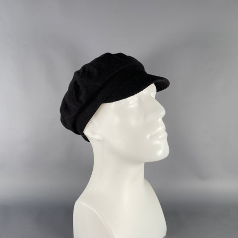 POLO by RALPH LAUREN Size S/M Black Wool Blend Newsboy Hat