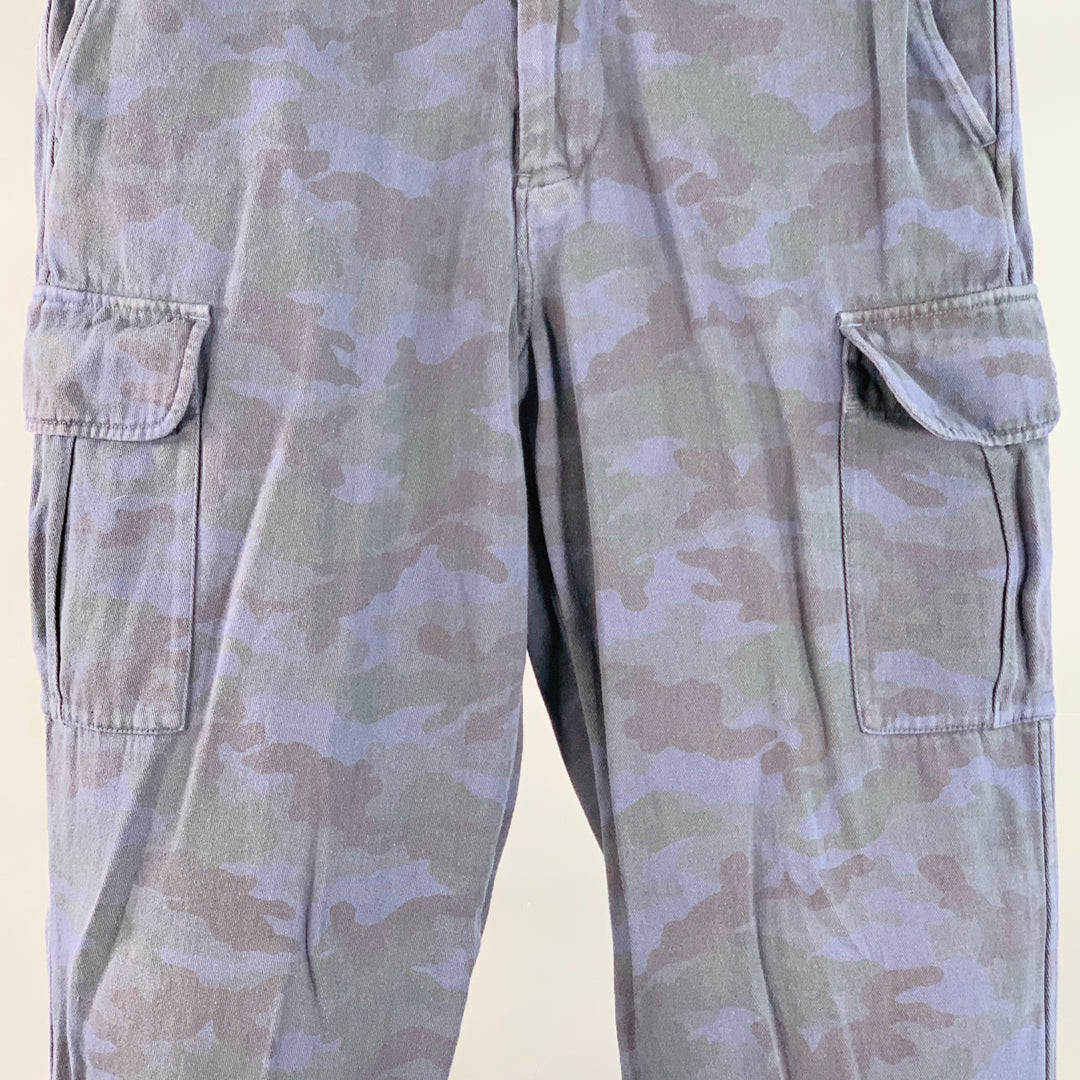 PS by PAUL SMITH Size 30 Blue Grey Camouflage Cargo Zip Fly Casual Pants