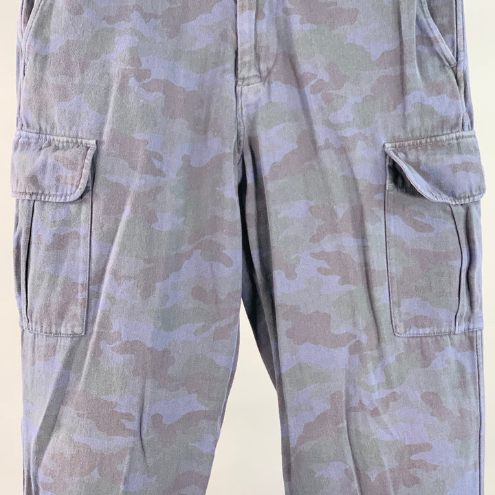 PS by PAUL SMITH Size 30 Blue Grey Camouflage Cargo Zip Fly Casual Pants