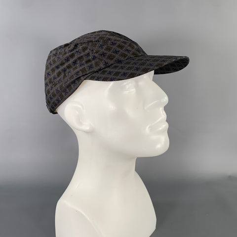 ANONYMOUS ISM Size One Size Grey Geometric Cotton Hats