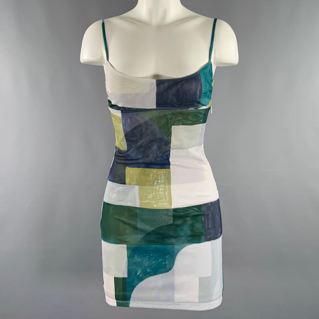 zara green dress midi NEW Zara Green Polka Dots Sleeveless Cami Camisole Midi Tank Wrap Dres –  Brie main image 1