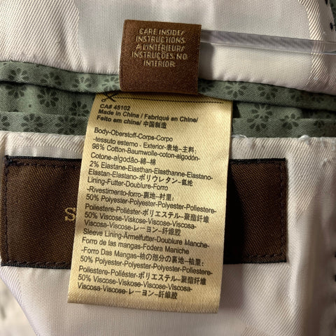 SCOTCH AND SODA Size S Green Foulard Cotton Elastane Sport Coat