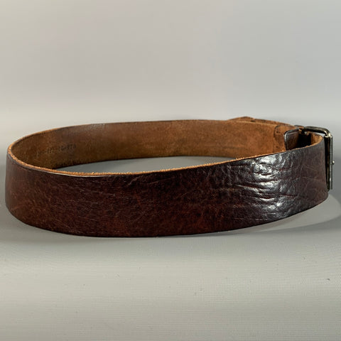 CLOSED Size 36 Brown Textured Leather Belt