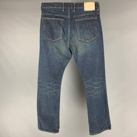 PROJECT 5 EP Size 32 Blue Washed Cotton Jeans