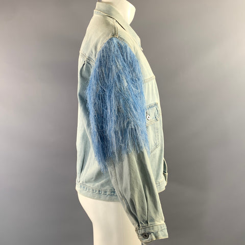 LEVI'S MADE & CRAFTED Size S Blue Light Textured Cotton Denim Jacket