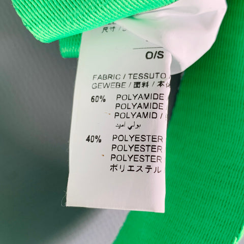 OFF-WHITE One Size Industrial Web Logo Green White Polyamide Blend Belt