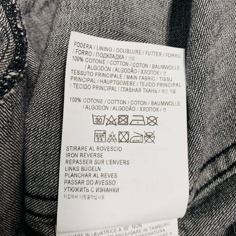GOLDEN GOOSE Size XL Grey Studded Cotton Western Long Sleeve Shirt