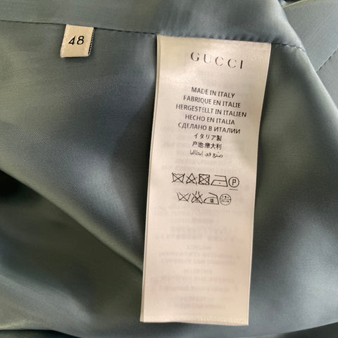 GUCCI Size 38 Green Wool Cashmere Notch Lapel Sport Coat