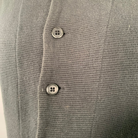 Y's by YOHJI YAMAMOTO Size S Grey Cotton Jersey Ribbed Vest