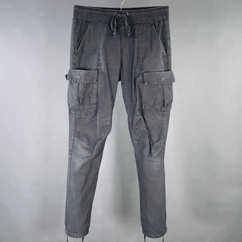 JOHN ELLIOTT Size XS Grey Charcoal Cotton Cargo Casual Pants
