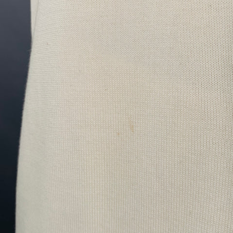LOUIS VUITTON Size L Beige Knit Cotton Crew Neck T-shirt
