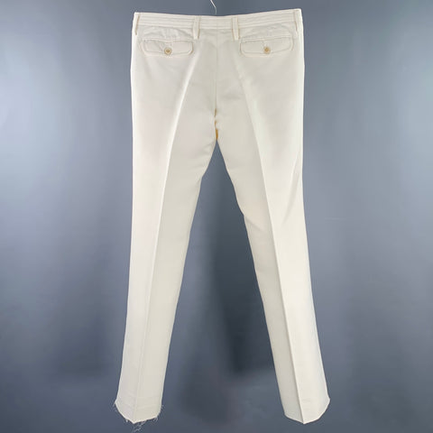 GUCCI Size 32 Cream Flat Front Dress Pants