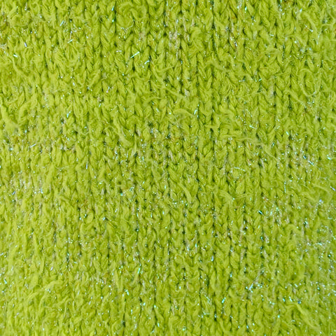 SIES MARJAN Size S Shaggy Green Wool Blend Metallic Crew Neck Pullover