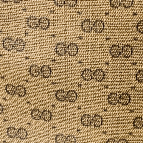 GUCCI Beige Tan Monogram Leather Coated Canvas Crossbody Handbag