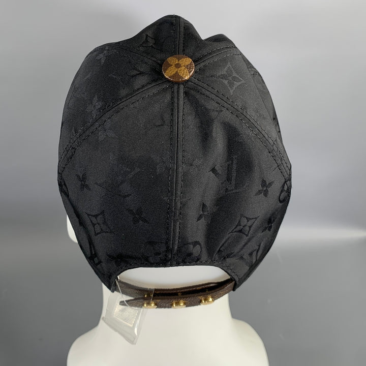 LOUIS VUITTON M76528 Logo Lambskin Silk Blend Hat