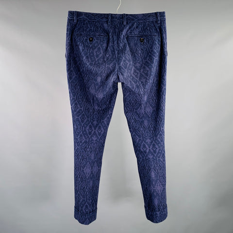 ETRO Size 32 Purple Navajo Flat Front Casual Pants