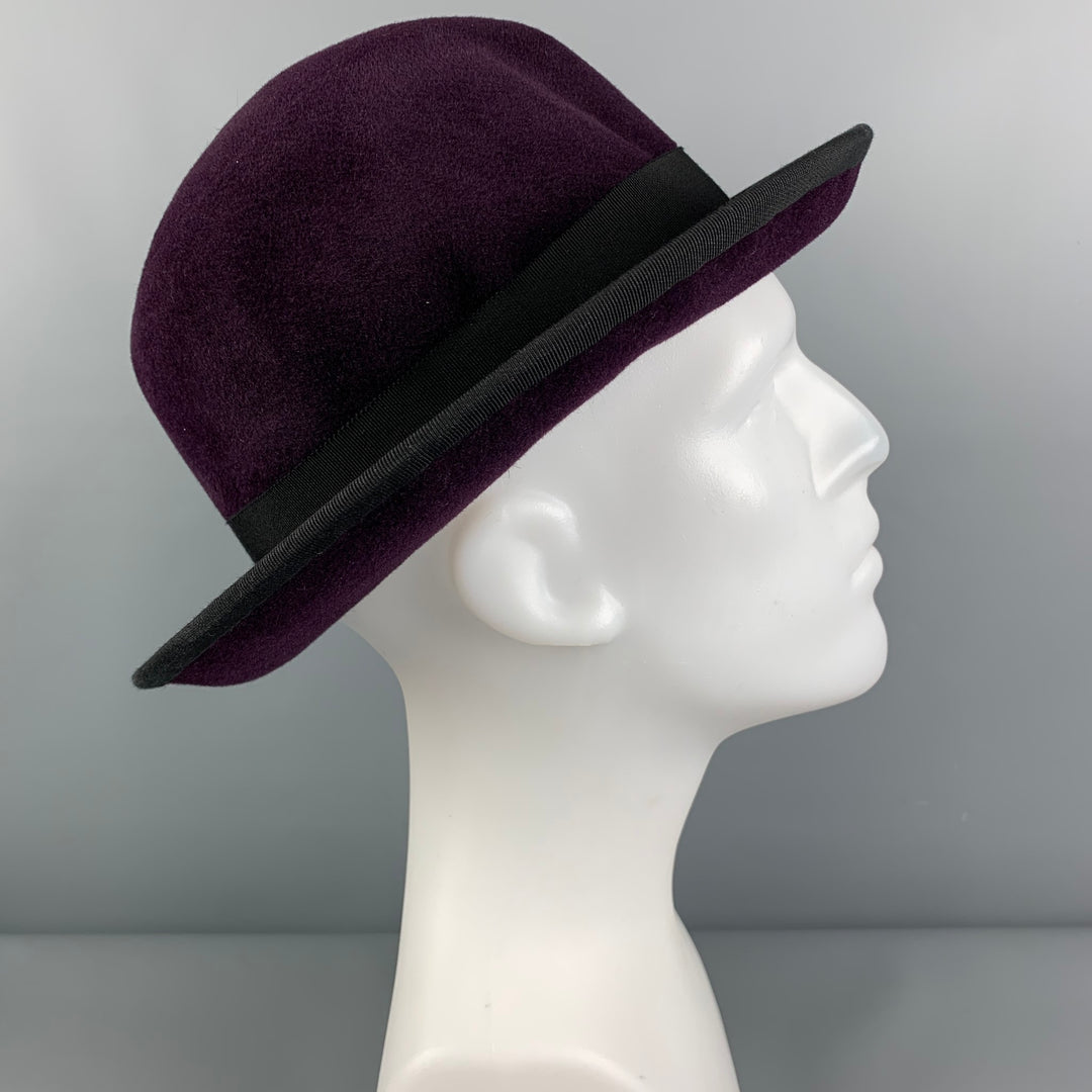 Vintage ROD KEENAN Eggplant Felt Fedora Hats