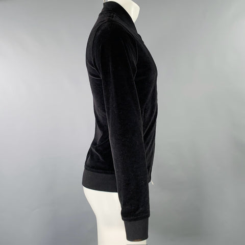 TODD SNYDER Taille XS Noir Tissu éponge Coton Polyester Sweat-shirt