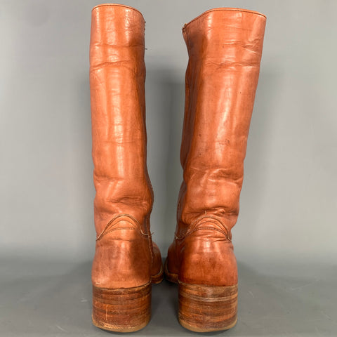 FRYE Size 10 Brown Cognac 2950 9K23739 Leather Boots