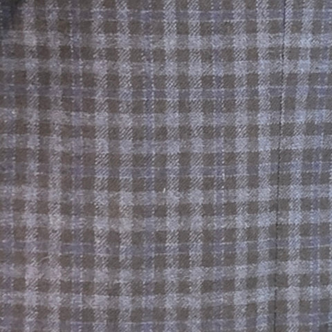 PIATTELLI Size 44 Navy Black Checkered Wool Single Breasted Sport Coat