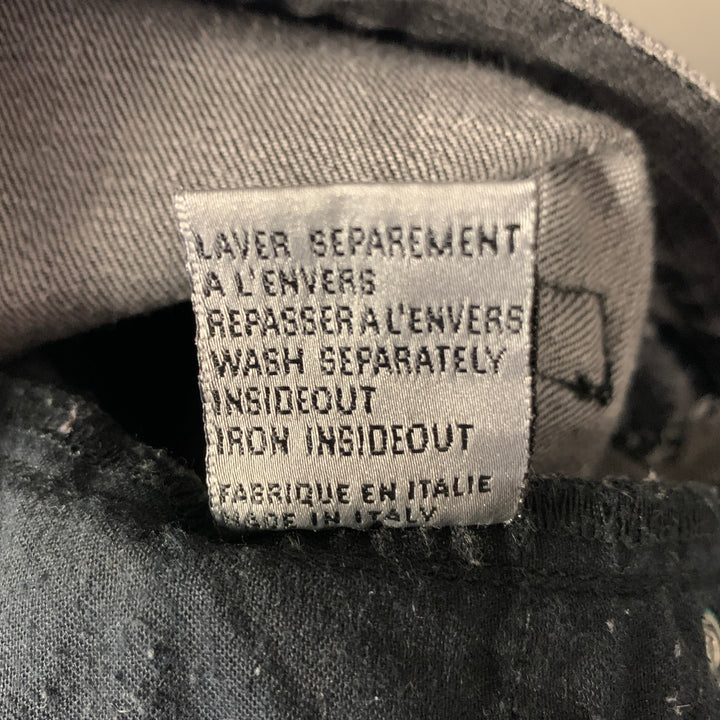 DIOR HOMME Size 31 Grey Wash Cotton Skinny Fit Jeans