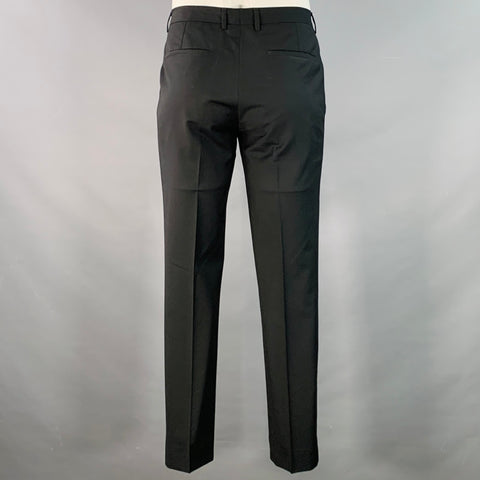 Costume en serge de laine SAND, taille 42, noir, revers crantés